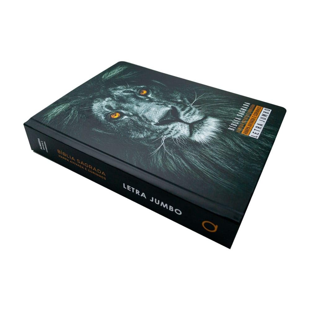 Bíblia ARC Letra Jumbo com Harpa Capa Dura Leão – PR Edifique - Imagem 5