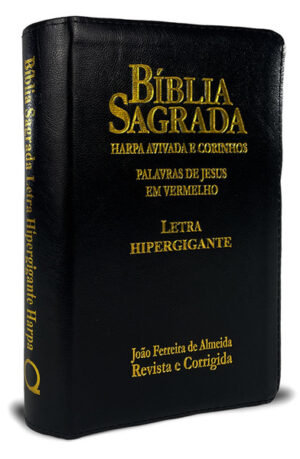 Bíblia RC Promessas Jumbo Ultra Zíper Preta – Edifique
